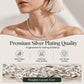 Elegant Silver-Tone Braided Wheat Chain Necklace