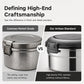 3-Piece Stainless Steel Lunch Box Set with Airtight Lids for School and Office