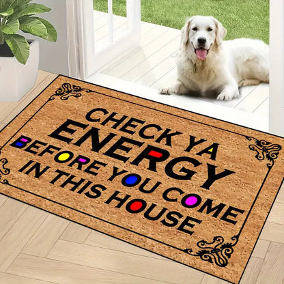 Funny Text Print Welcome Doormat
