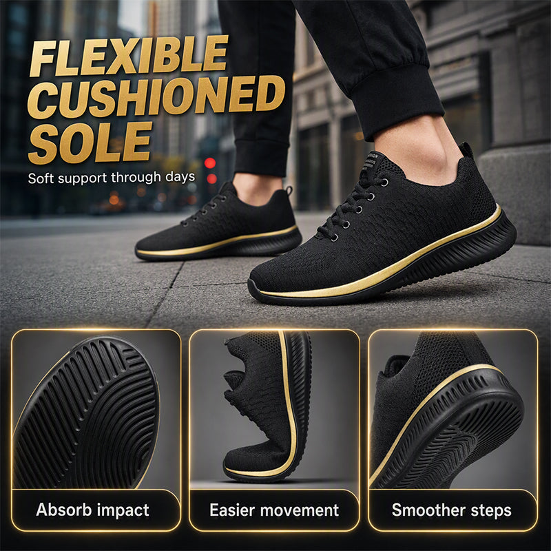 Men's Korean Style Lace-Up Lightweight Casual Loafers
