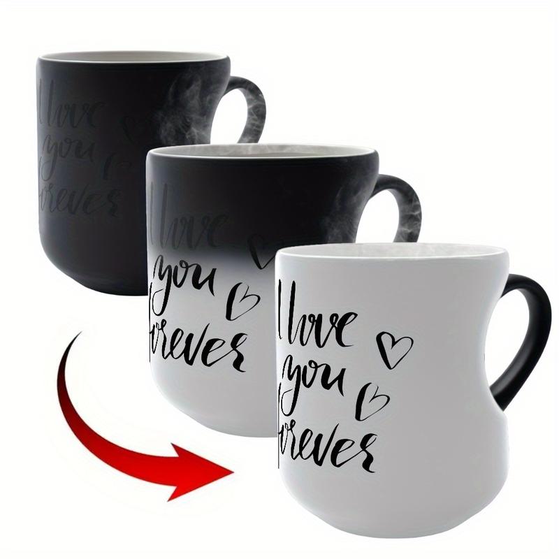 📢📢50% OFF !! ⏰ Color Changing Heart Handle Ceramic Mug for Valentine's Day ☕