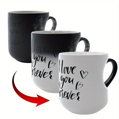 📢📢50% OFF !! ⏰ Color Changing Heart Handle Ceramic Mug for Valentine's Day ☕