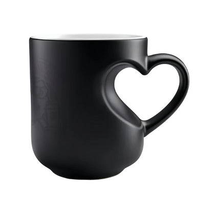 📢📢50% OFF !! ⏰ Color Changing Heart Handle Ceramic Mug for Valentine's Day ☕