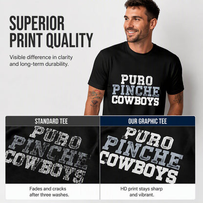 Men's Graphic Print Short Sleeve Crew Neck T-Shirt
