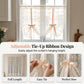 🌸LIMITED-TIME 50% OFF!⏰Embroidered Floral Tie-Up Sheer Curtain