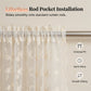 🌸LIMITED-TIME 50% OFF!⏰Embroidered Floral Tie-Up Sheer Curtain