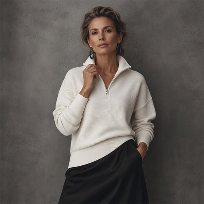 🍂 Fall & Winter New Arrivals – Limited Time 40% OFF🔥Women's Quarter Zip Pullover Sweater