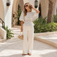 Women's Waist-Defining Polka Dot Top