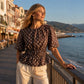Women's Waist-Defining Polka Dot Top