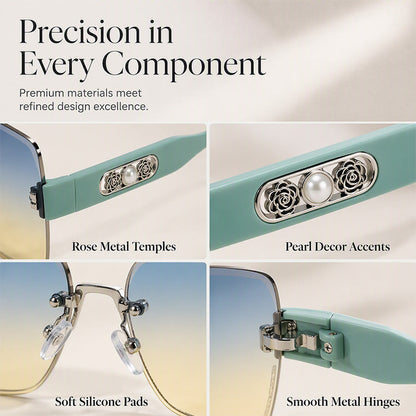Rimless Square Sunglasses for Women