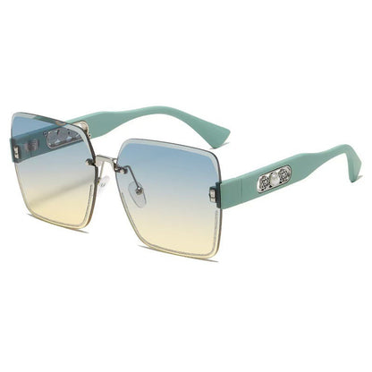 Rimless Square Sunglasses for Women
