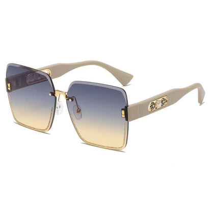 Rimless Square Sunglasses for Women
