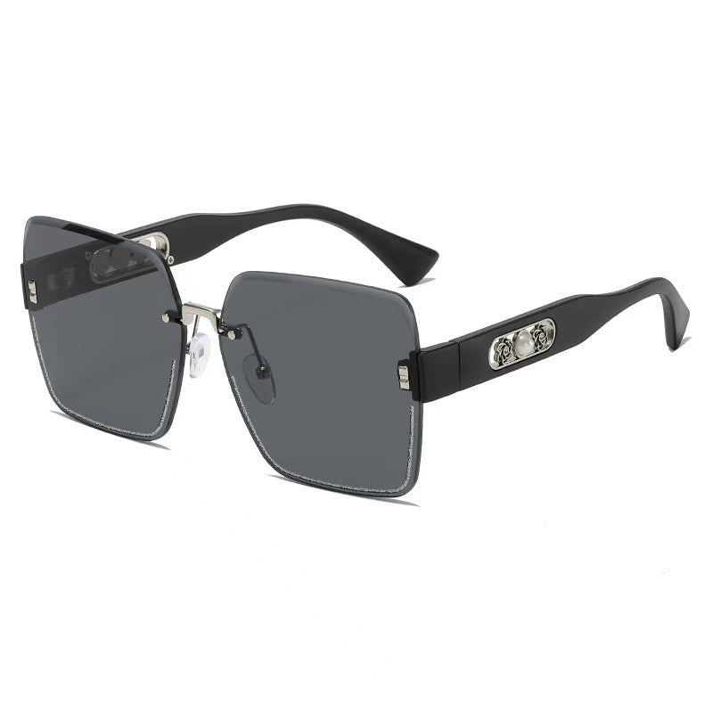 Rimless Square Sunglasses for Women