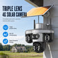 Triple Lens Solar Security Camera