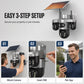 Triple Lens Solar Security Camera