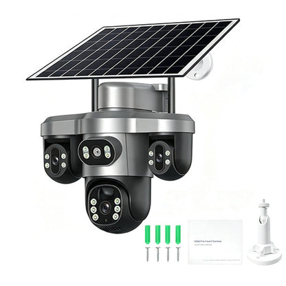 Triple Lens Solar Security Camera