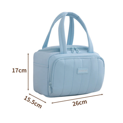 Quilted Insulated Water Resistant Lunch Bag