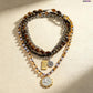Retro Multi-Layer Beaded Necklace
