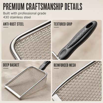 Fine Mesh Metal Cat Litter Scoop