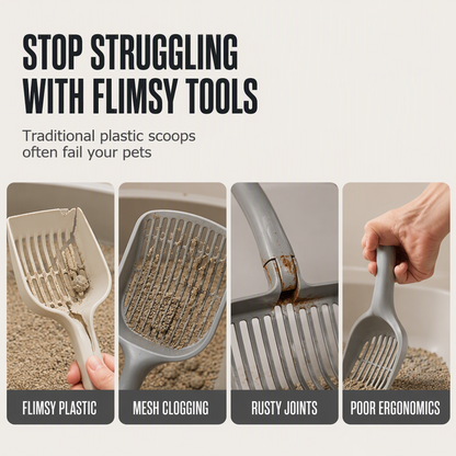 Fine Mesh Metal Cat Litter Scoop
