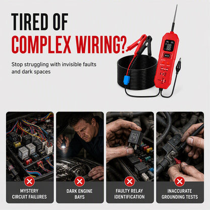 🔧 50% OFF NOW! ⚡ 2-in-1 Circuit & Relay Tester – Digital Display, 3.5-36V & Universal for Cars & Trucks 🔩