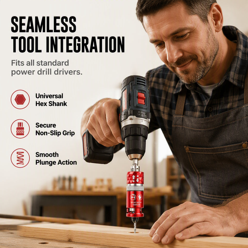 Semi-Automatic Countersink Drill Bits Set