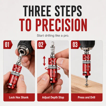Semi-Automatic Countersink Drill Bits Set