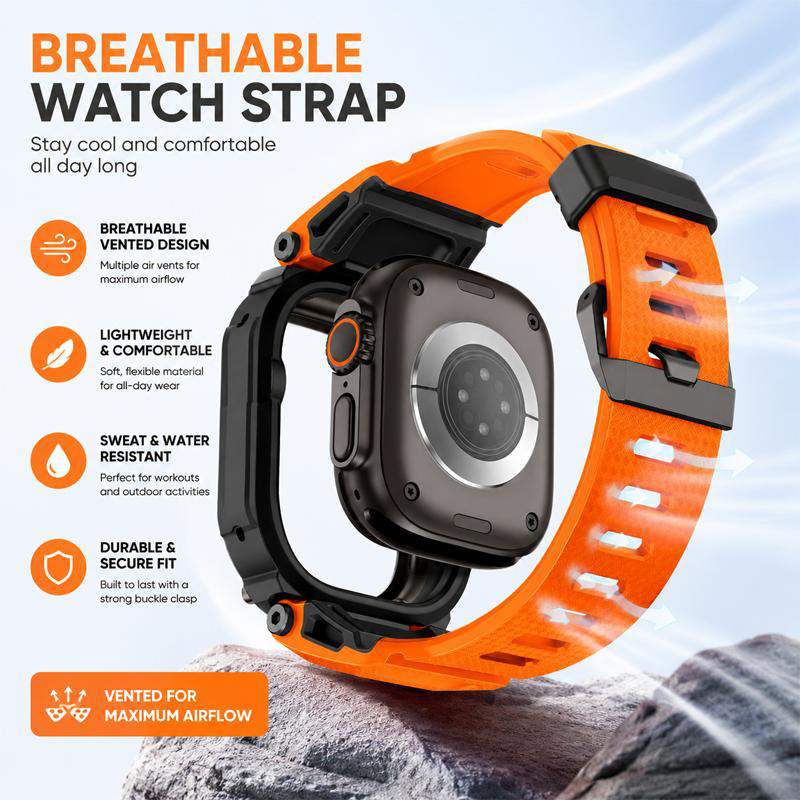 ⌚ 50% OFF NOW! 🛡️ Rugged Case & Strap for 49mm Smartwatch – Metal Frame, TPU Bumper & Secure Screw Lock 💪