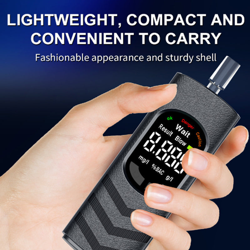 🎉 2026 Sale — Over 23,200 Sold!🍻 Rechargeable Alcohol Tester with LCD Screen and Voice Broadcast
