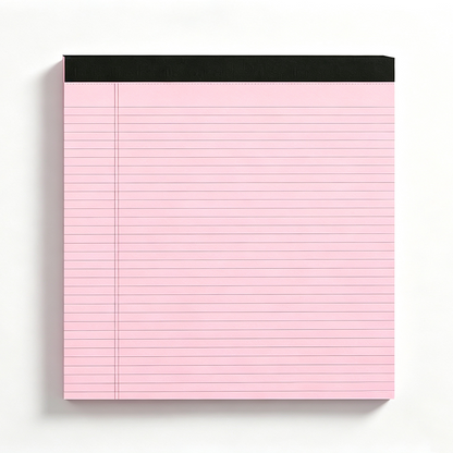 Minimalist Lined Writing Notepad