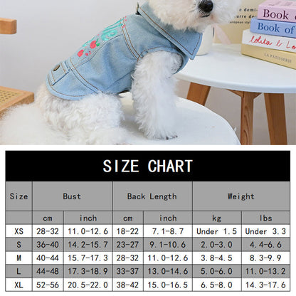 🎉 2026 Sale — Over 28 400 Sold!🔥 Cute Princess Denim Dog Jacket