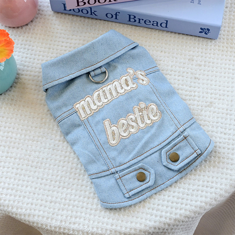 🎉 2026 Sale — Over 28 400 Sold!🔥 Cute Princess Denim Dog Jacket