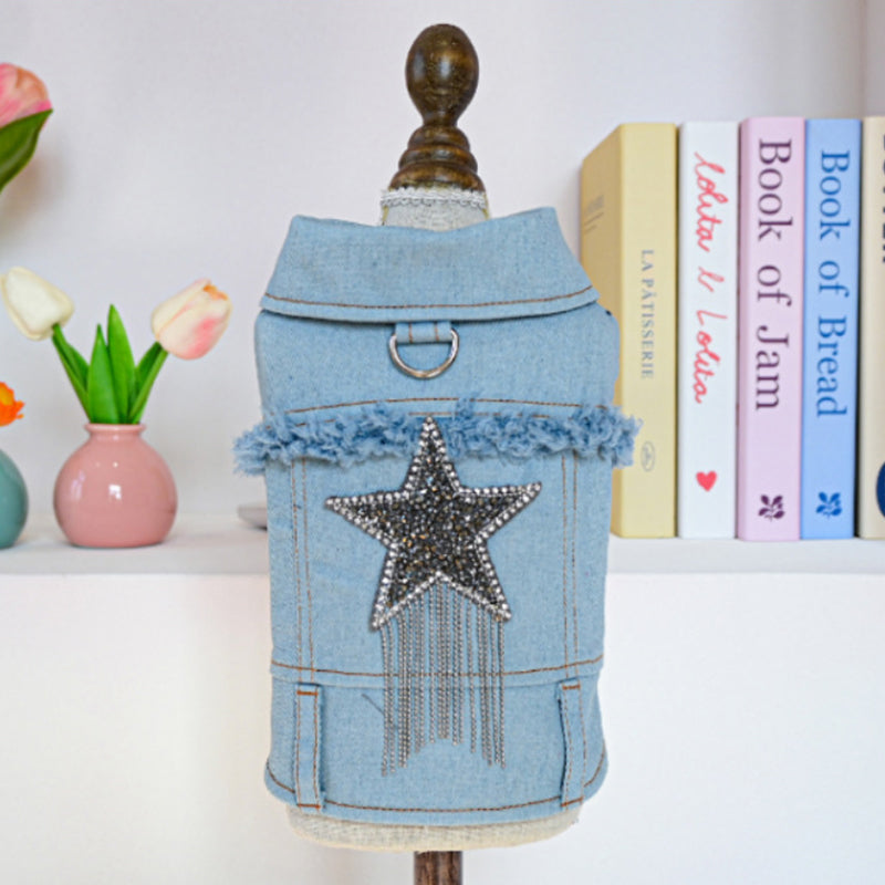 🎉 2026 Sale — Over 28 400 Sold!🔥 Cute Princess Denim Dog Jacket