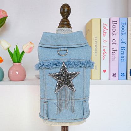 🎉 2026 Sale — Over 28 400 Sold!🔥 Cute Princess Denim Dog Jacket