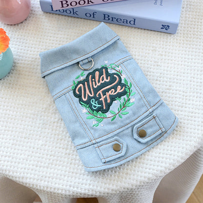 🎉 2026 Sale — Over 28 400 Sold!🔥 Cute Princess Denim Dog Jacket