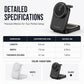 3 in 1 Foldable Wireless Charging Station 15W Fast Charger Desktop Stand