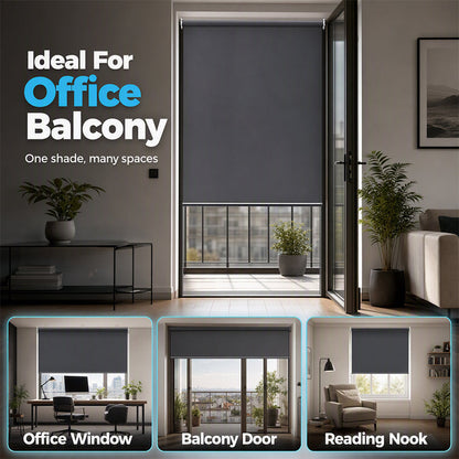 🎉 LIMITED TIME 50% OFF! 🪟 Motorized Blackout Blinds with Remote – Smart Roller Shade, Complete Light Blocking & Clean Modern Design ✨