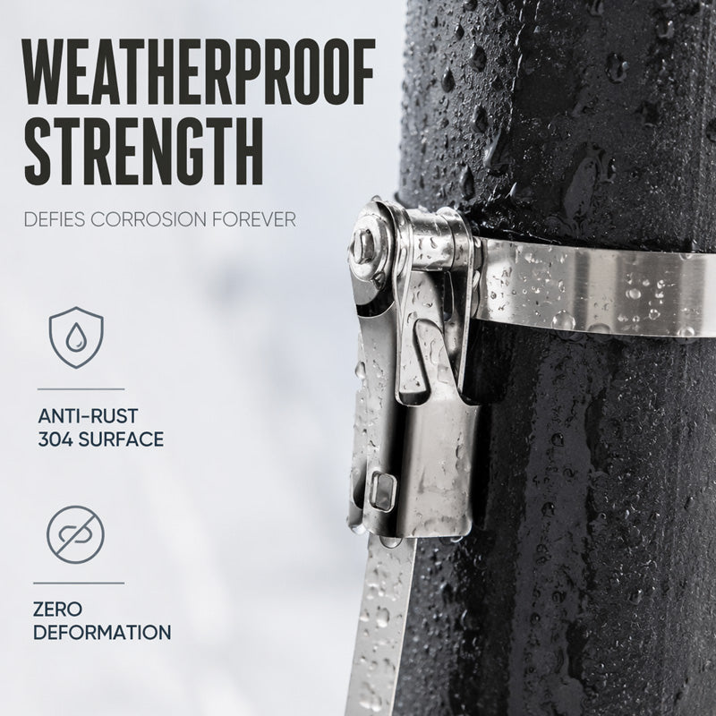 🎉 2026 Sale — Over 12,000 Sold! 🔩 Heavy Duty Stainless Steel Cable Tie – 304 Steel, Rust-Proof, Ratchet Lock – Secure Heavy Loads Indoors & Out! ✨