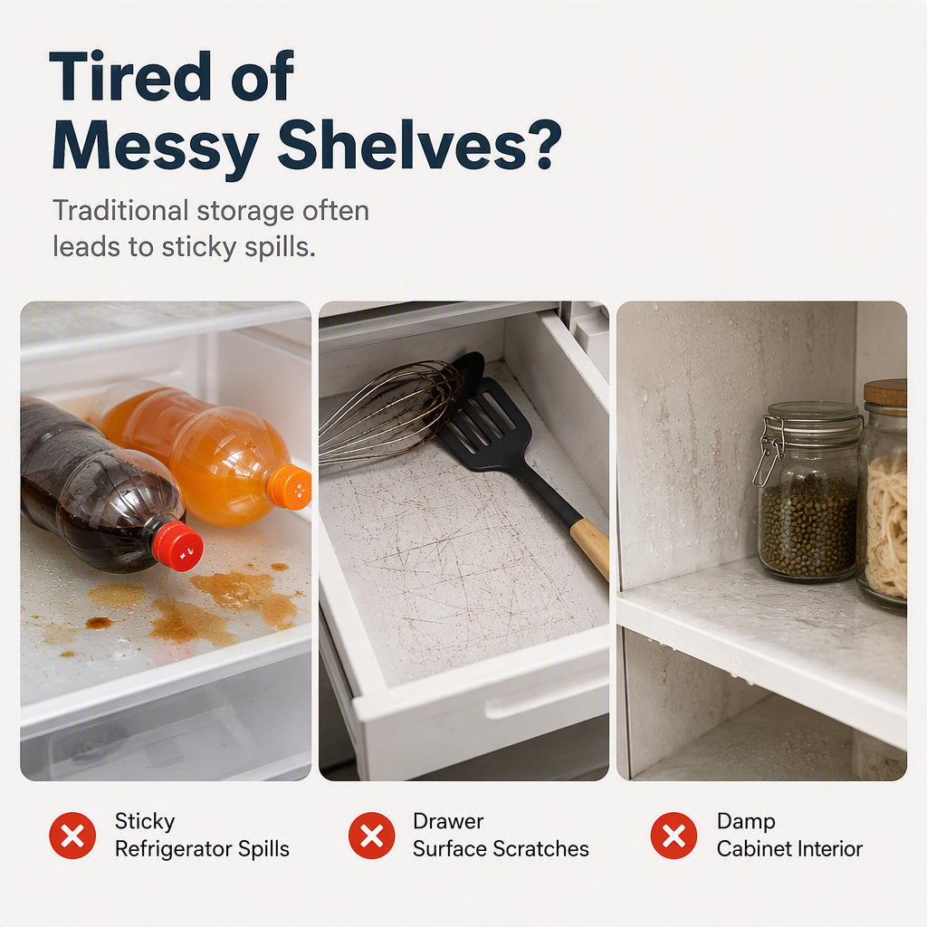 🎉 2026 Sale — Over 35,100 Sold!🧊 Waterproof Fridge Shelf Liners