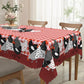 Red Plaid Rooster Tablecloth