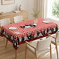 Red Plaid Rooster Tablecloth