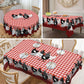 Red Plaid Rooster Tablecloth
