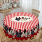 Red Plaid Rooster Tablecloth