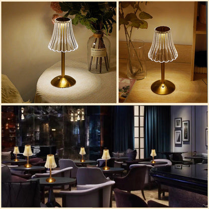 Retro Rechargeable Table Lamp with Touch Dimming
