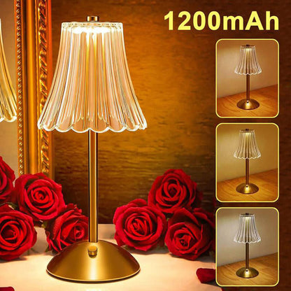 Retro Rechargeable Table Lamp with Touch Dimming