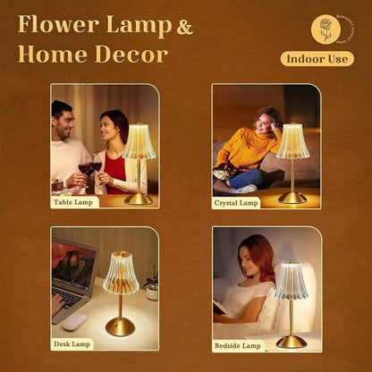 Retro Rechargeable Table Lamp with Touch Dimming