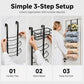 🎉 LIMITED TIME 50% OFF! 🚪 Over-the-Door Towel Rack with Storage Shelf – No-Drill Bathroom Organizer, Carbon Steel & Rustproof Finish ✨