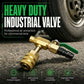 Brass Tire Deflation Valve with Self-Locking Chuck for Large Trucks