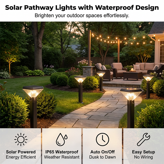 Solar Powered Waterproof Garden Lights