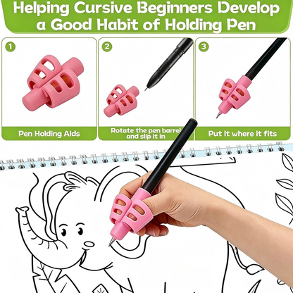 📢📢 50% OFF✍️ 7-Book Grooved Handwriting Set – Reusable Tracing Practice with Disappearing-Ink Pens for Kids